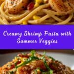 Creamy Shrimp Pasta with Corn and Tomatoes Recipe