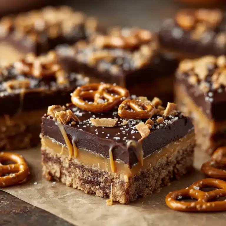 Salted Caramel Pretzel Brownies Recipe