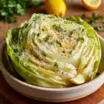 Slow Cooker Garlic Parmesan Whole Cabbage with Lemon Butter Recipe
