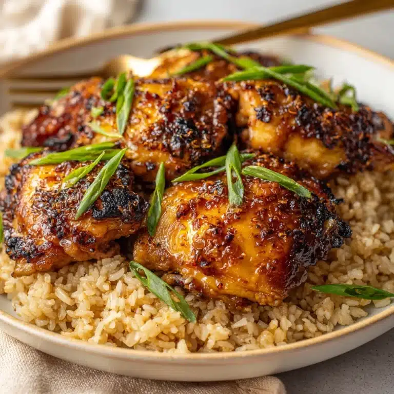 Soy Garlic Chicken and Rice Recipe