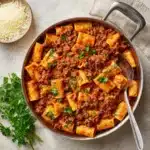 Beef Pasta in Tomato Sauce Recipe