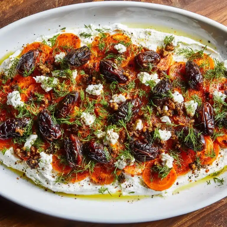 Harissa Maple Carrots with Whipped Feta Recipe