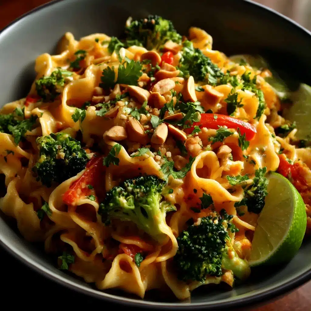 Saucy Thai Curried Peanut Noodles Recipe - Recipe Image