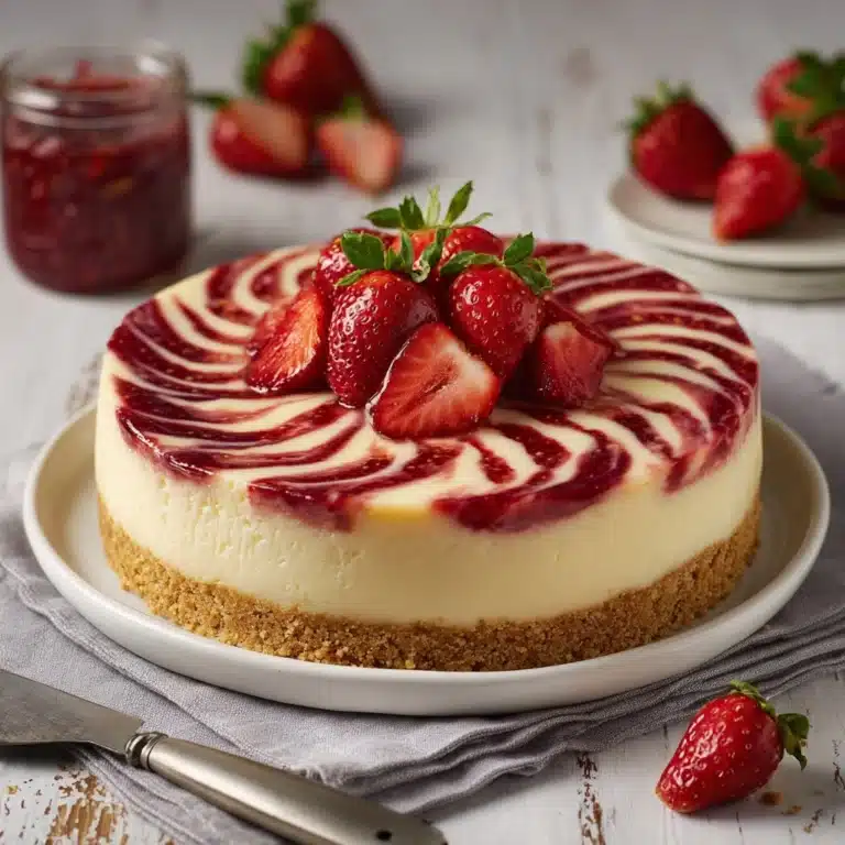 Strawberry Swirl Cheesecake Recipe
