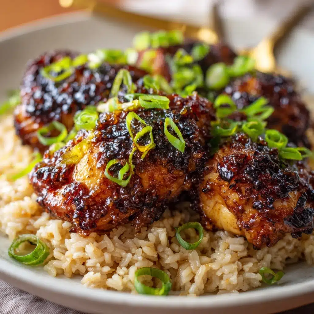 Soy Garlic Chicken and Rice Recipe - Recipe Image
