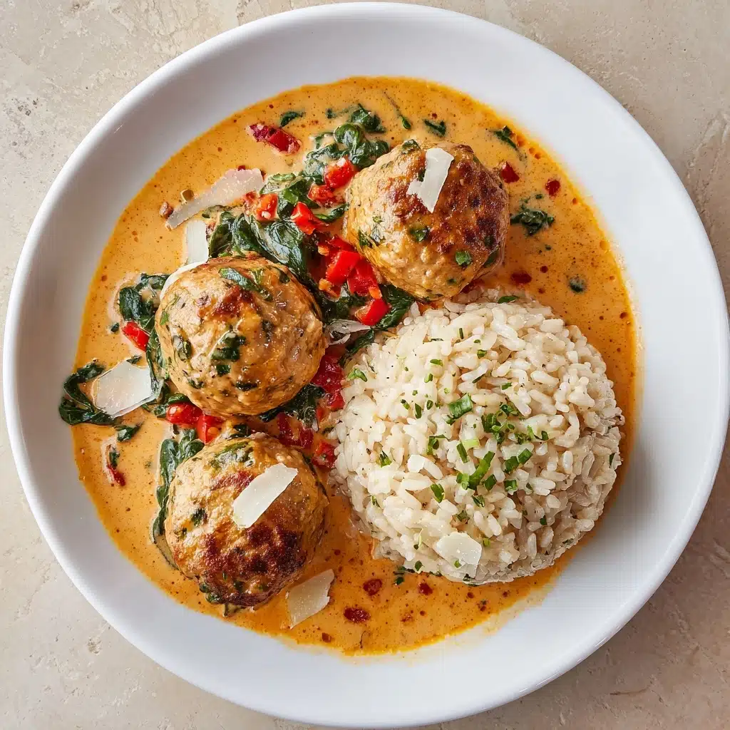 Creamy Spinach Turkey Meatballs Recipe