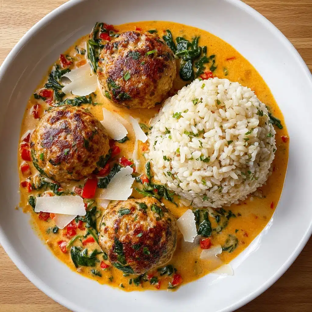Creamy Spinach Turkey Meatballs Recipe - Recipe Image