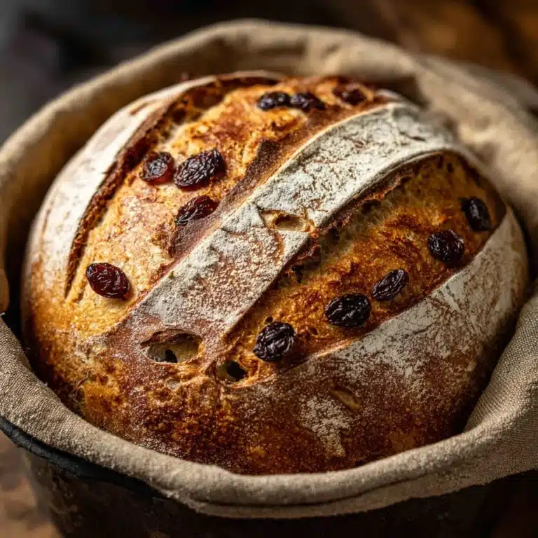 No Knead Cinnamon Raisin Bread Recipe