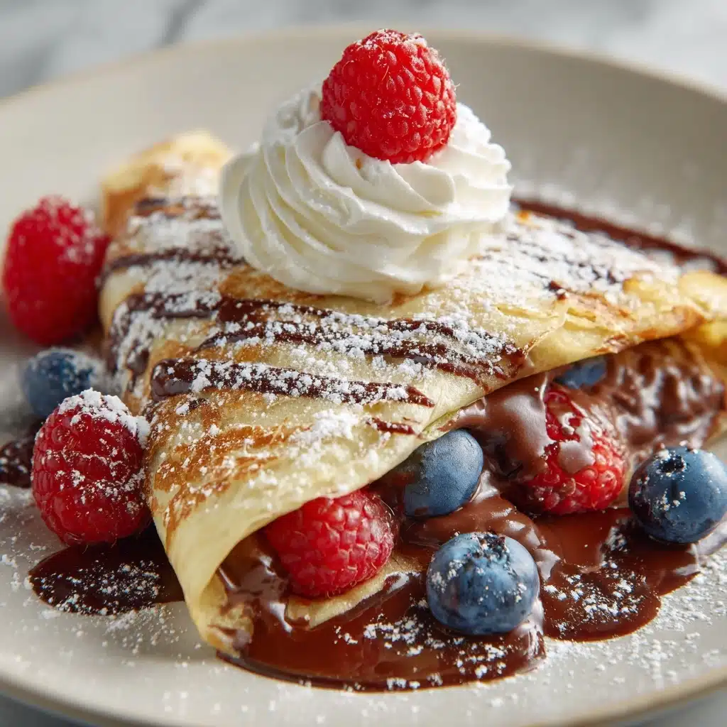 Easy Chocolate Crepes Recipe - Recipe Image