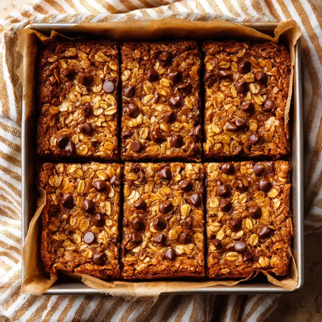 Chocolate Chip Peanut Butter Granola Cookie Bars Recipe - Recipe Image