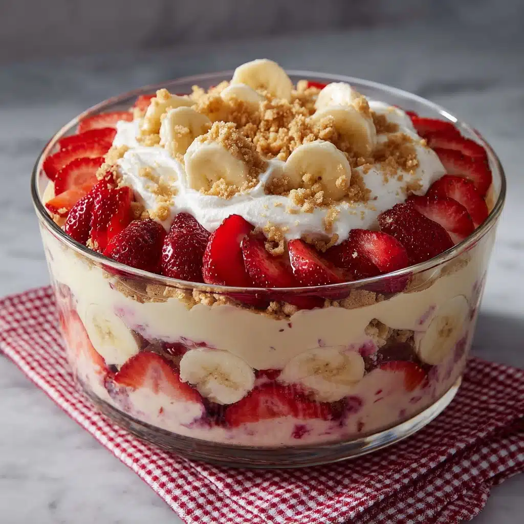 Strawberry Crunch Banana Pudding Recipe - Recipe Image