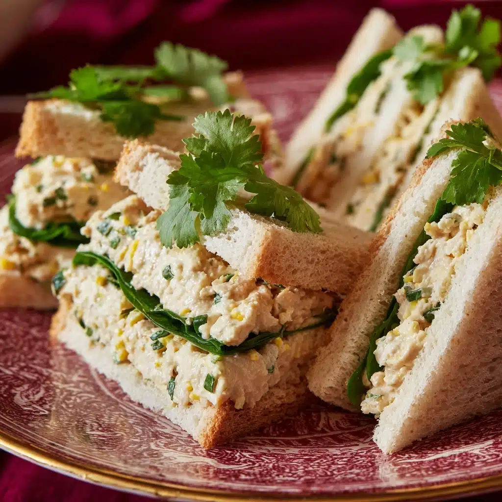 Chicken Salad Finger Sandwiches Recipe - Recipe Image