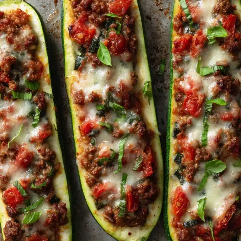 Sausage Zucchini Boats Recipe
