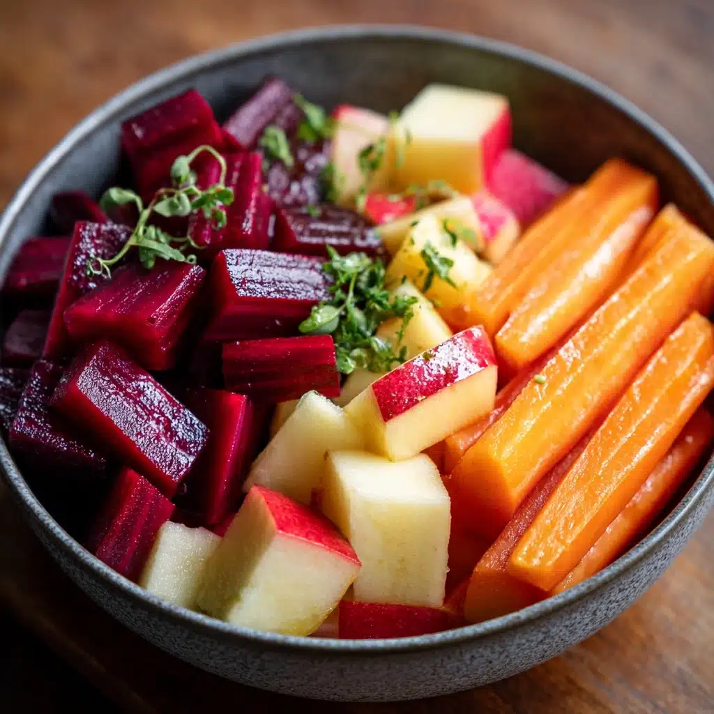 Raw Beet Salad with Apples and Carrots Recipe - Recipe Image