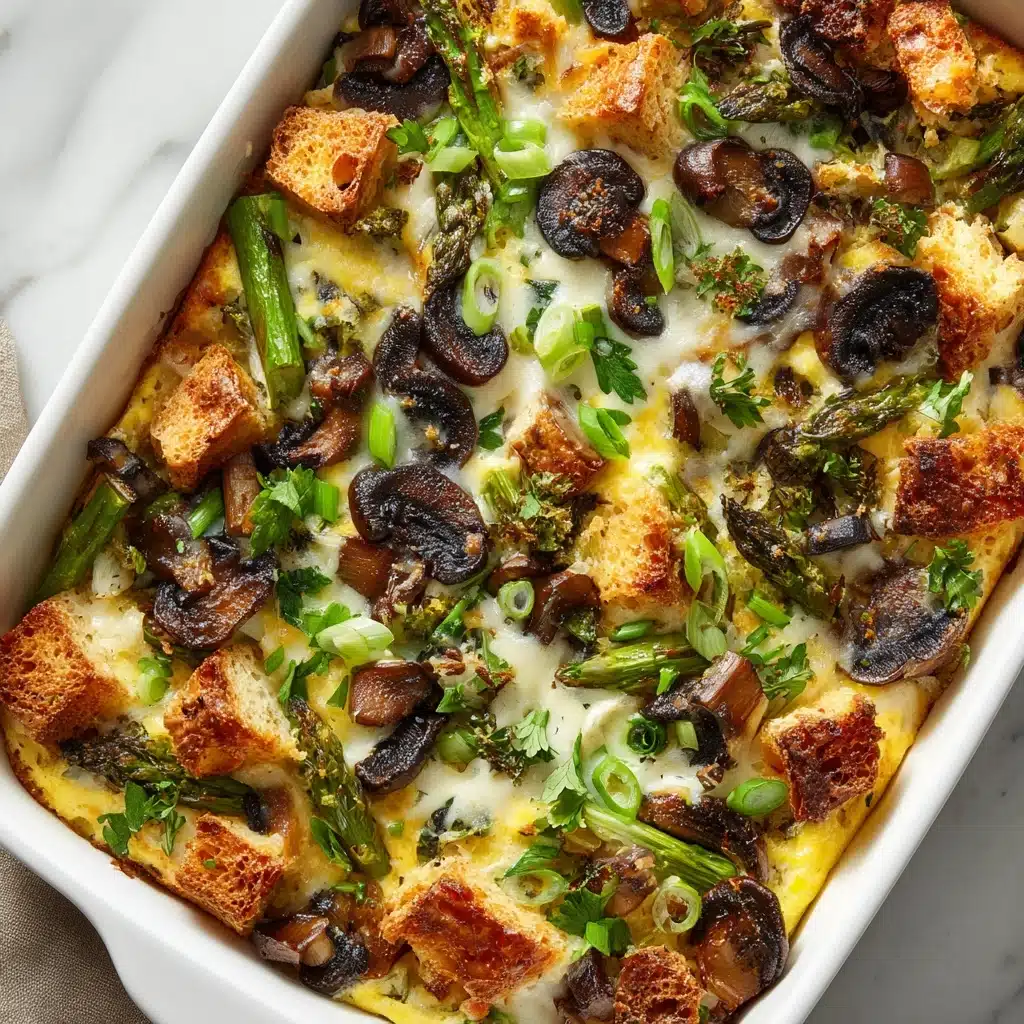 Asparagus Mushroom Strata Recipe - Recipe Image