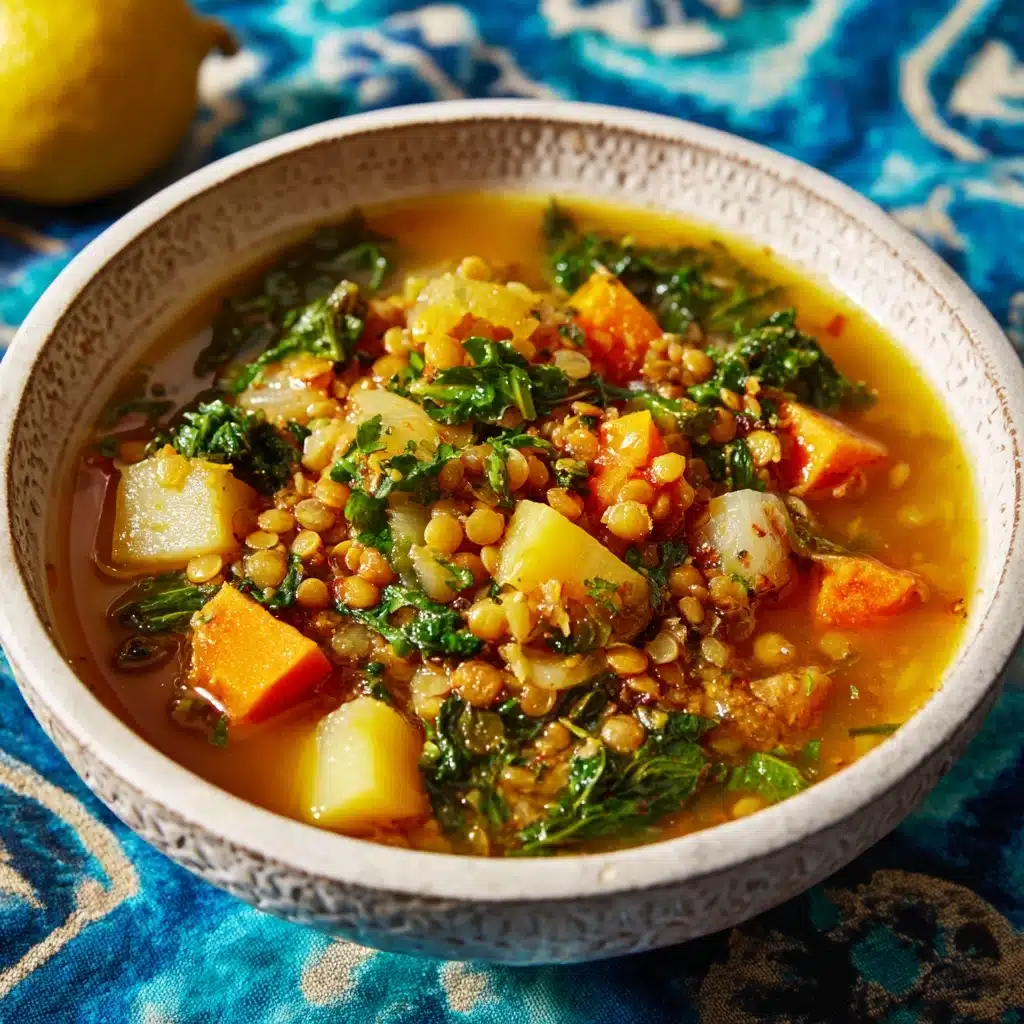 Lentil and Bulgur Soup with Lemon and Parsley Recipe - Recipe Image