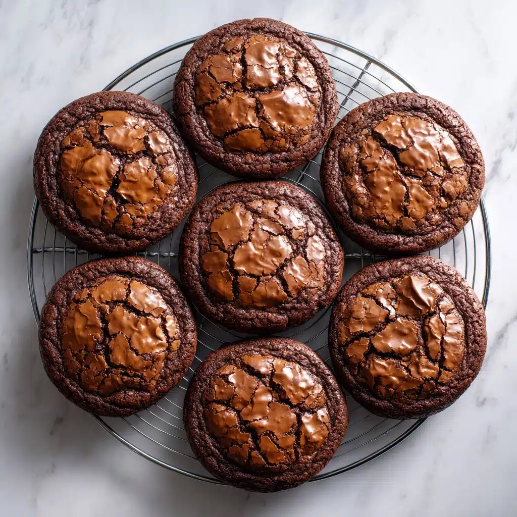 Fudgy Flourless Chocolate Cake Cookies Recipe - Recipe Image