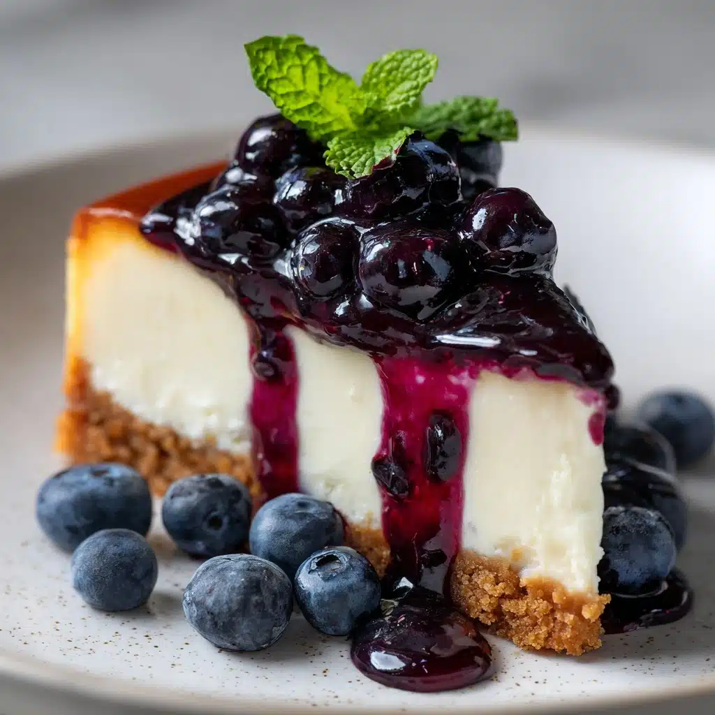 No-Bake Blueberry Cheesecake Recipe - Recipe Image