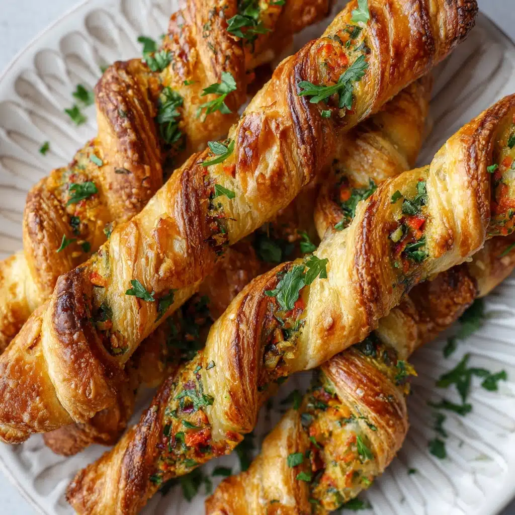 Cheesy Jalapeno Popper Puff Pastry Straws Recipe - Recipe Image
