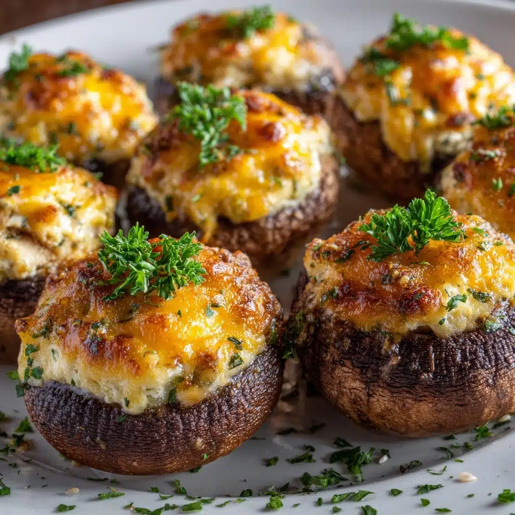 Mushrooms Stuffed with Crab Meat Recipe