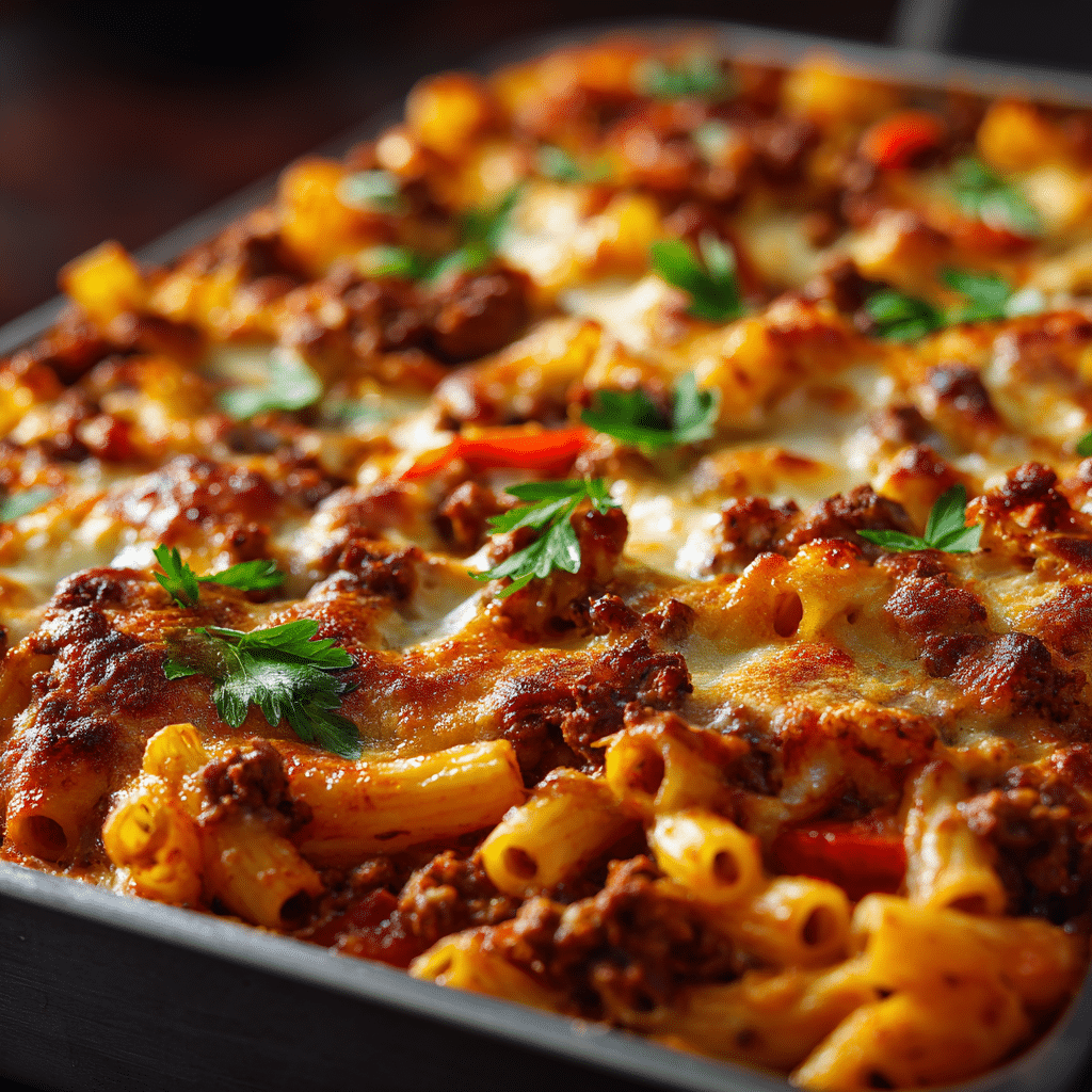Delicious Angel Beef Casserole Recipe - Recipe Image