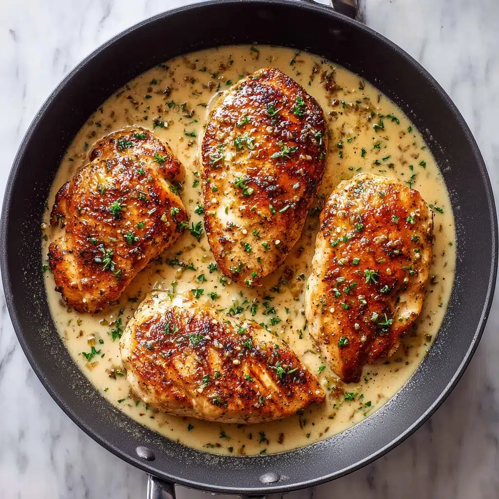 Creamy Garlic Parmesan Chicken Skillet Recipe - Recipe Image