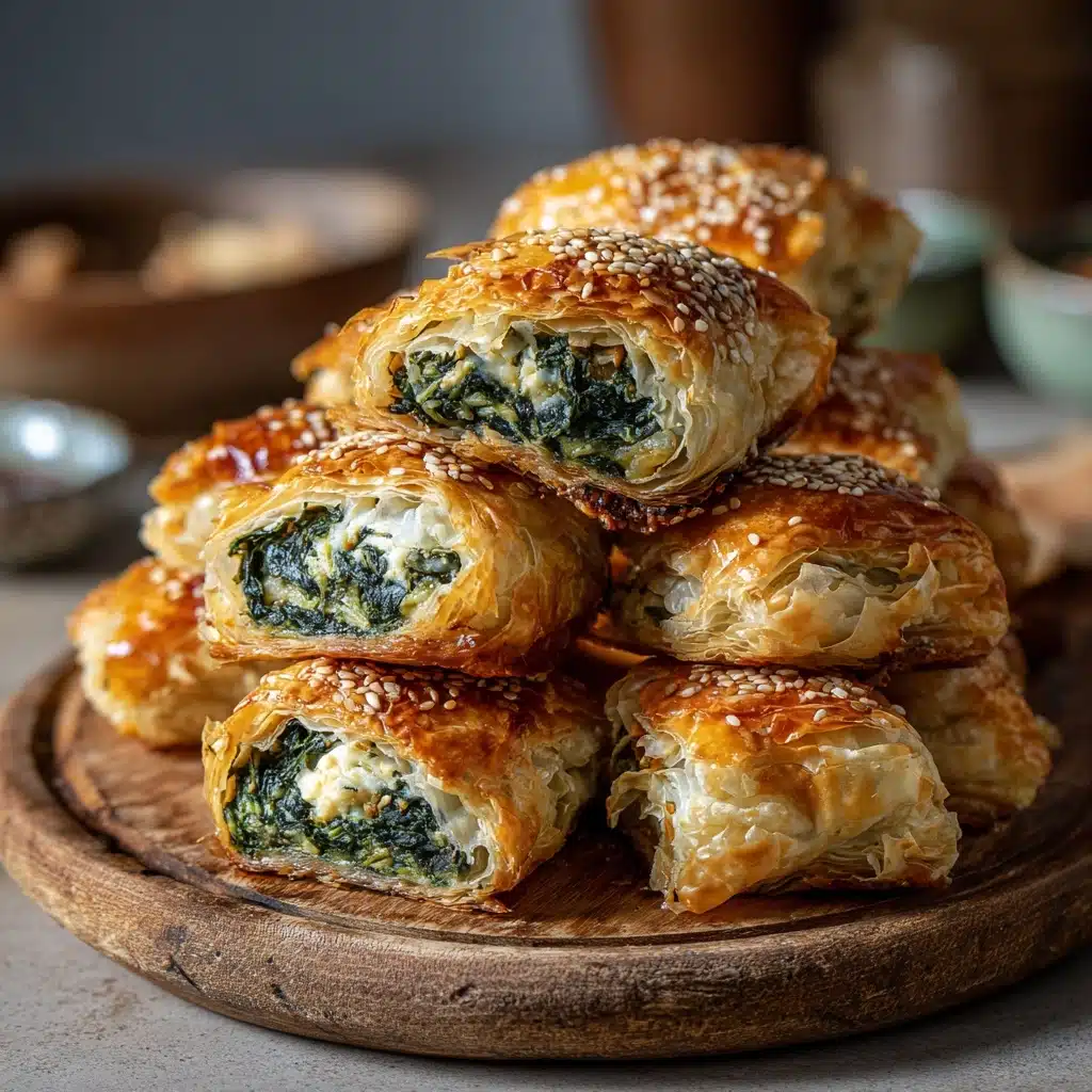 Spinach and Feta Stuffed Puff Pastry Recipe - Recipe Image