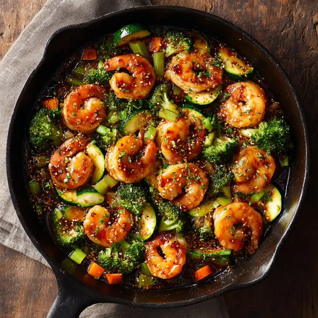 Honey Garlic Shrimp & Zucchini Stir-Fry Recipe