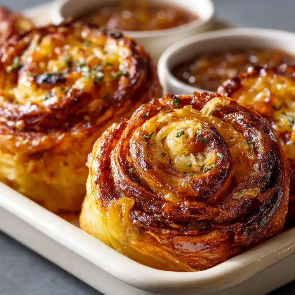 French Dip Roast Beef Pinwheels Recipe - Recipe Image