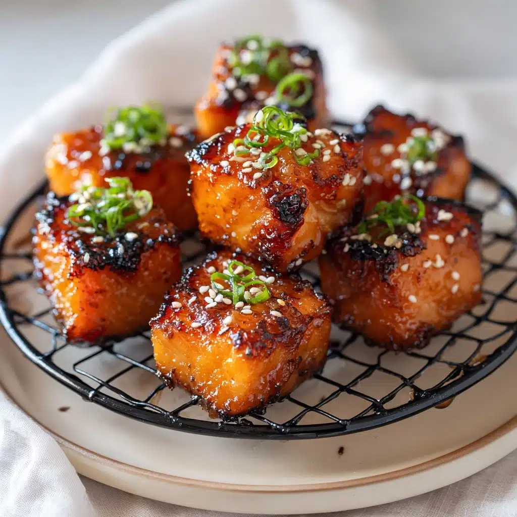 Air Fryer Honey Garlic Salmon Bites Recipe - Recipe Image