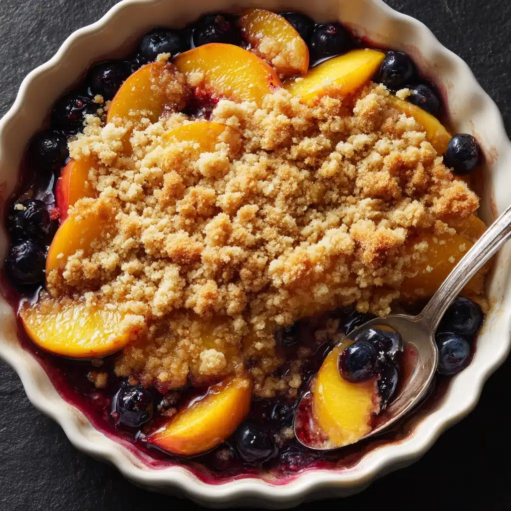 Summer Peach and Blueberry Cobbler Recipe
