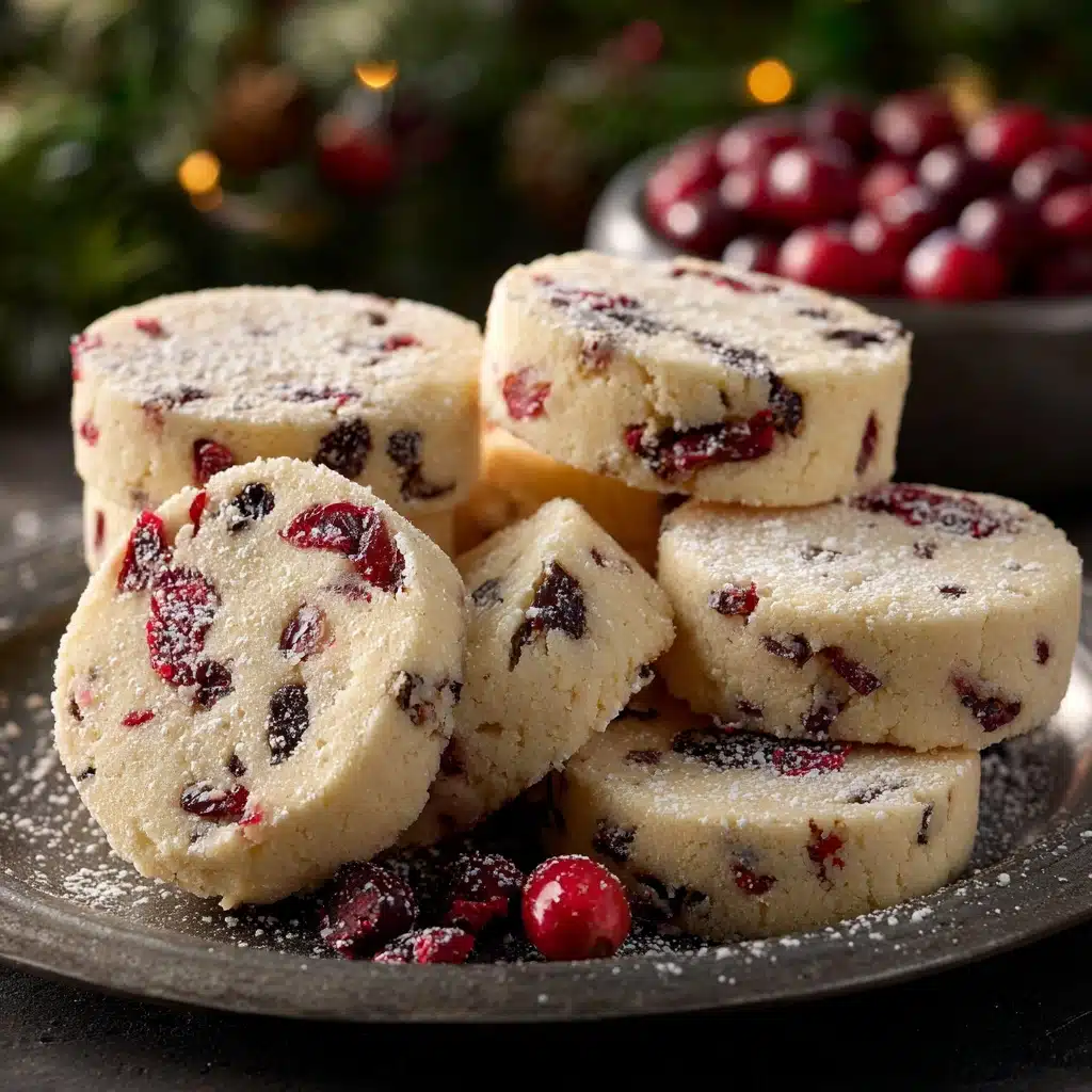 Cranberry Shortbread Cookies Recipe - Recipe Image
