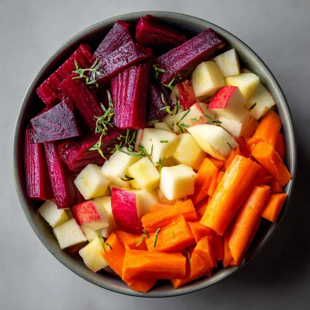 Raw Beet Salad with Apples and Carrots Recipe - Recipe Image