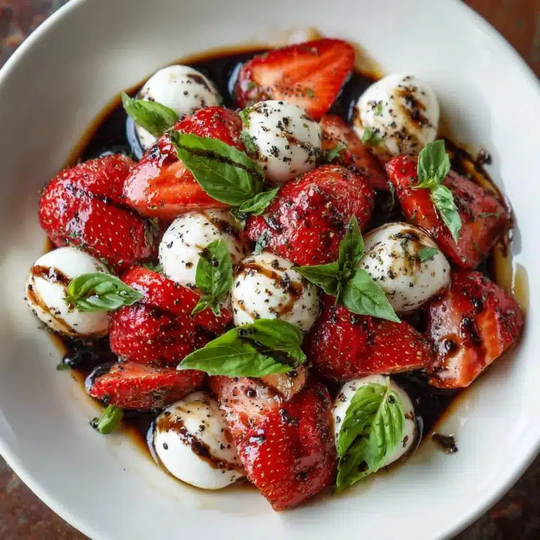 Balsamic Strawberry Caprese Recipe