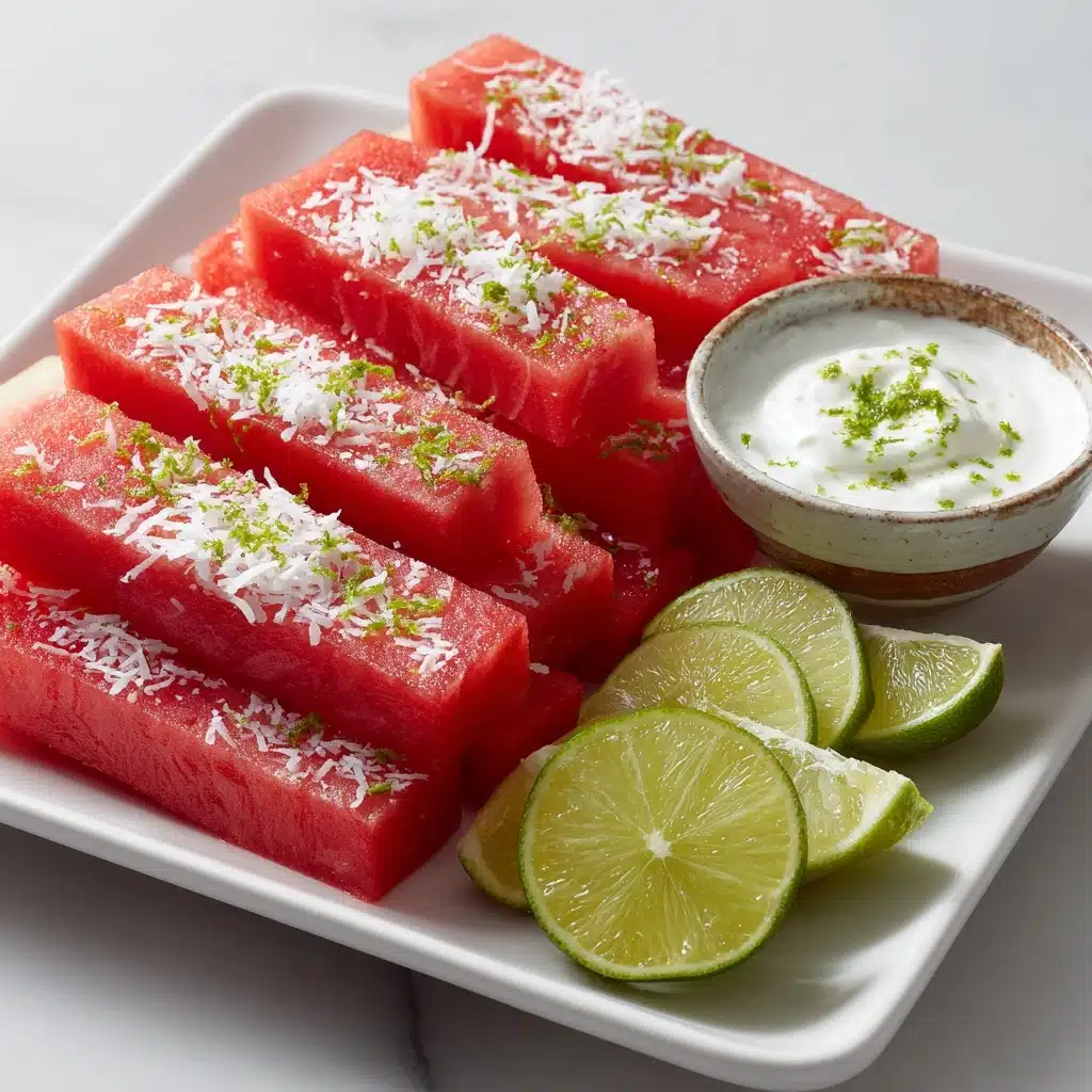 Watermelon Fries with Coconut Lime Dip Recipe - Recipe Image