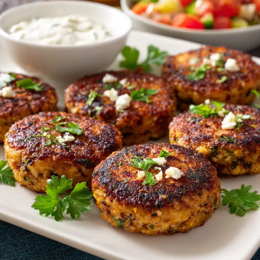 Mediterranean Chicken Patties Recipe - Recipe Image