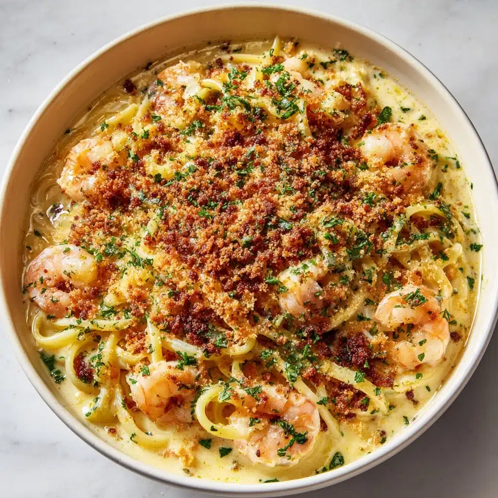 Creamy Chilli Garlic Prawn Pasta Recipe - Recipe Image