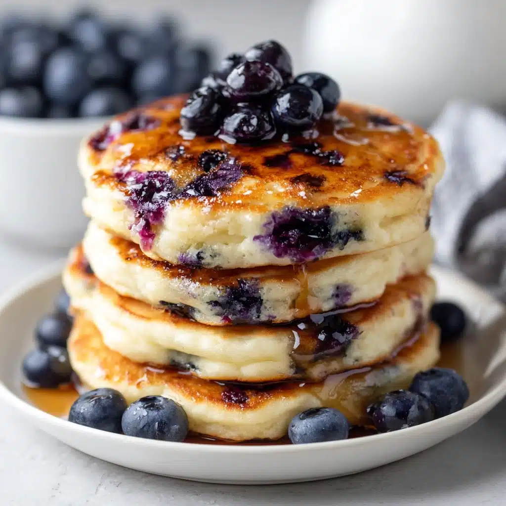 Greek Yogurt Pancakes with Blueberries Recipe - Recipe Image