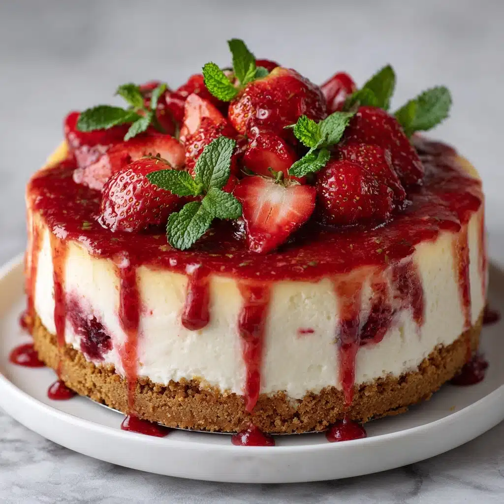Strawberry Swirl Cheesecake Recipe
