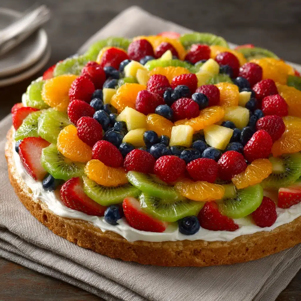 Colorful Delicious Fruit Pizza Recipe