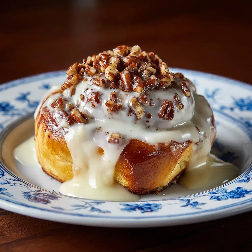 Browned Butter Frosted Pecan Cinnamon Rolls Recipe