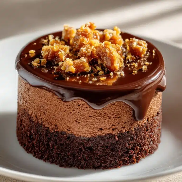 Mini Flourless Peanut Butter Chocolate Cakes Recipe