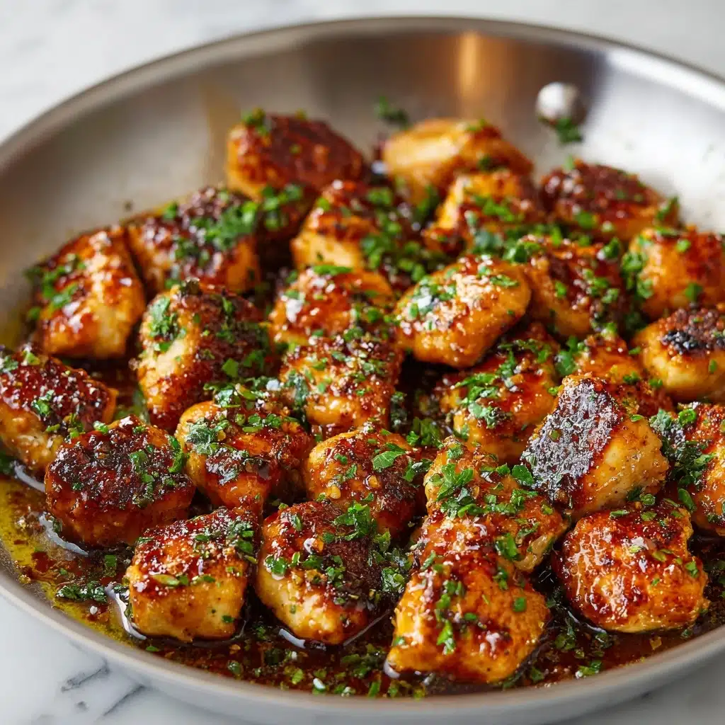 Easy Garlic Butter Chicken Bites Recipe - Recipe Image