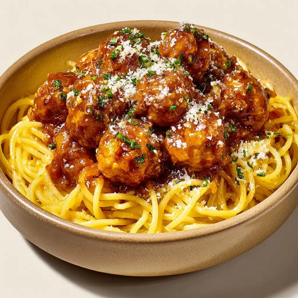 Garlic Butter Chicken Bites with Creamy Parmesan Pasta Recipe - Recipe Image