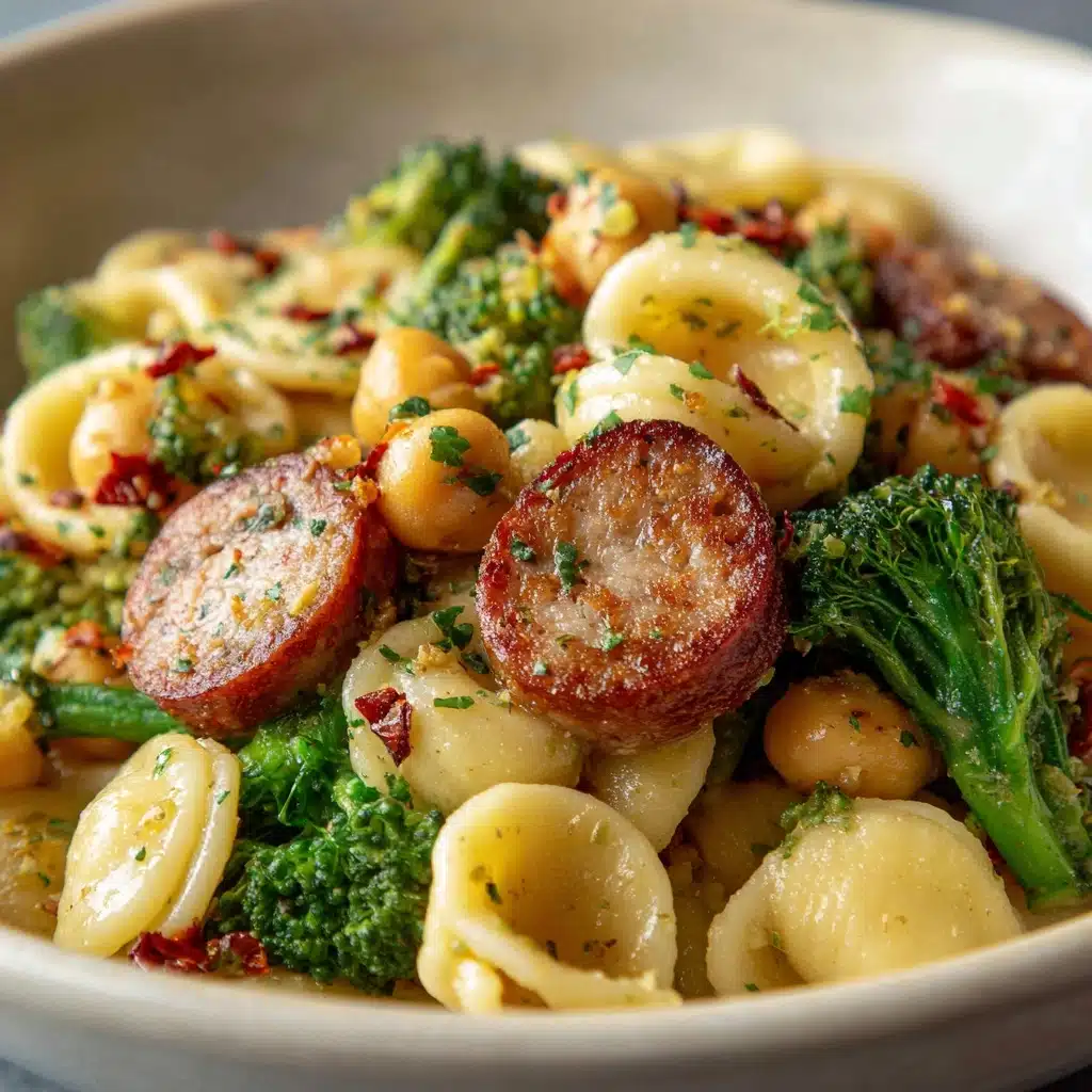 One Pot Orecchiette with Sausage and Broccoli Recipe - Recipe Image