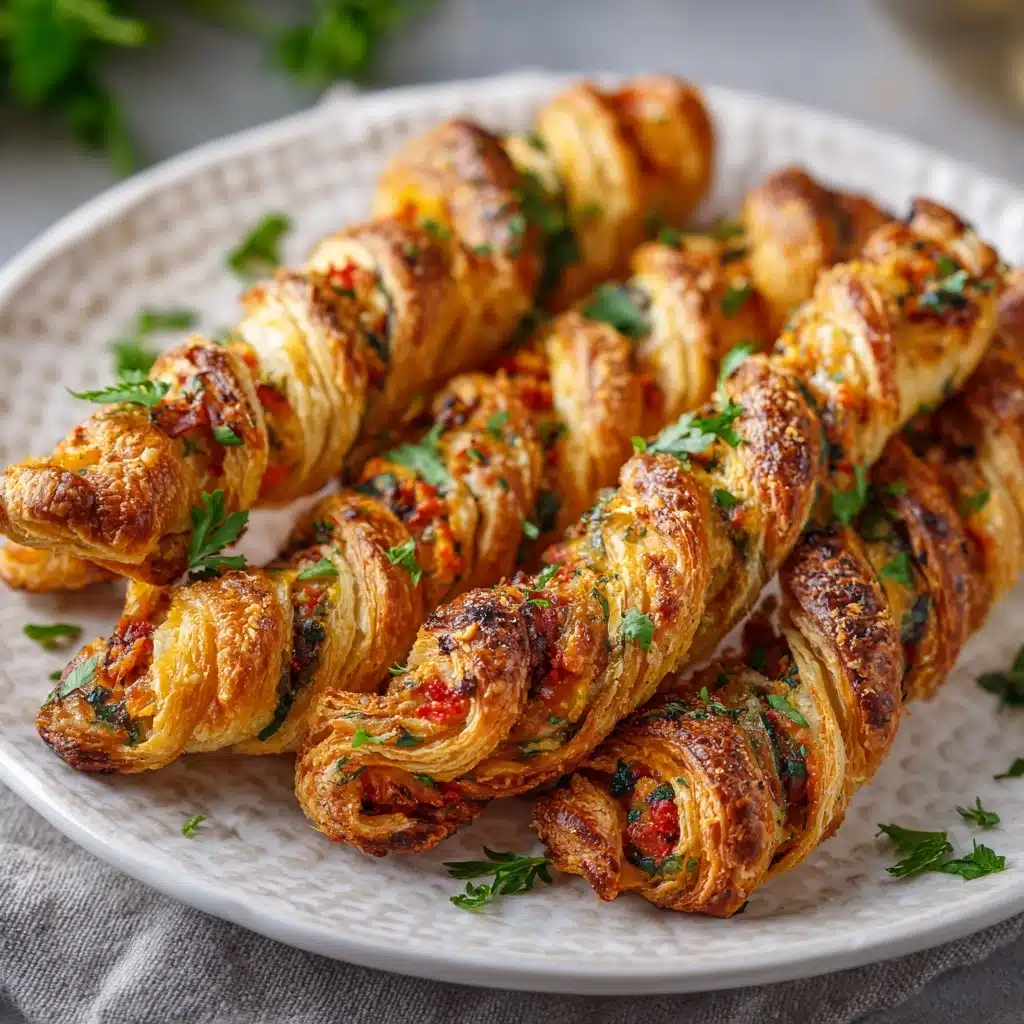 Cheesy Jalapeno Popper Puff Pastry Straws Recipe