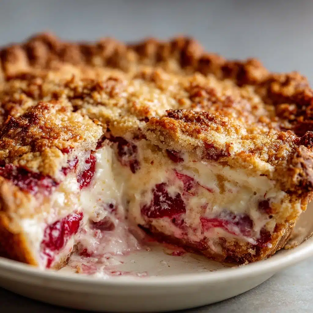 Rhubarb Sour Cream Pie Recipe - Recipe Image