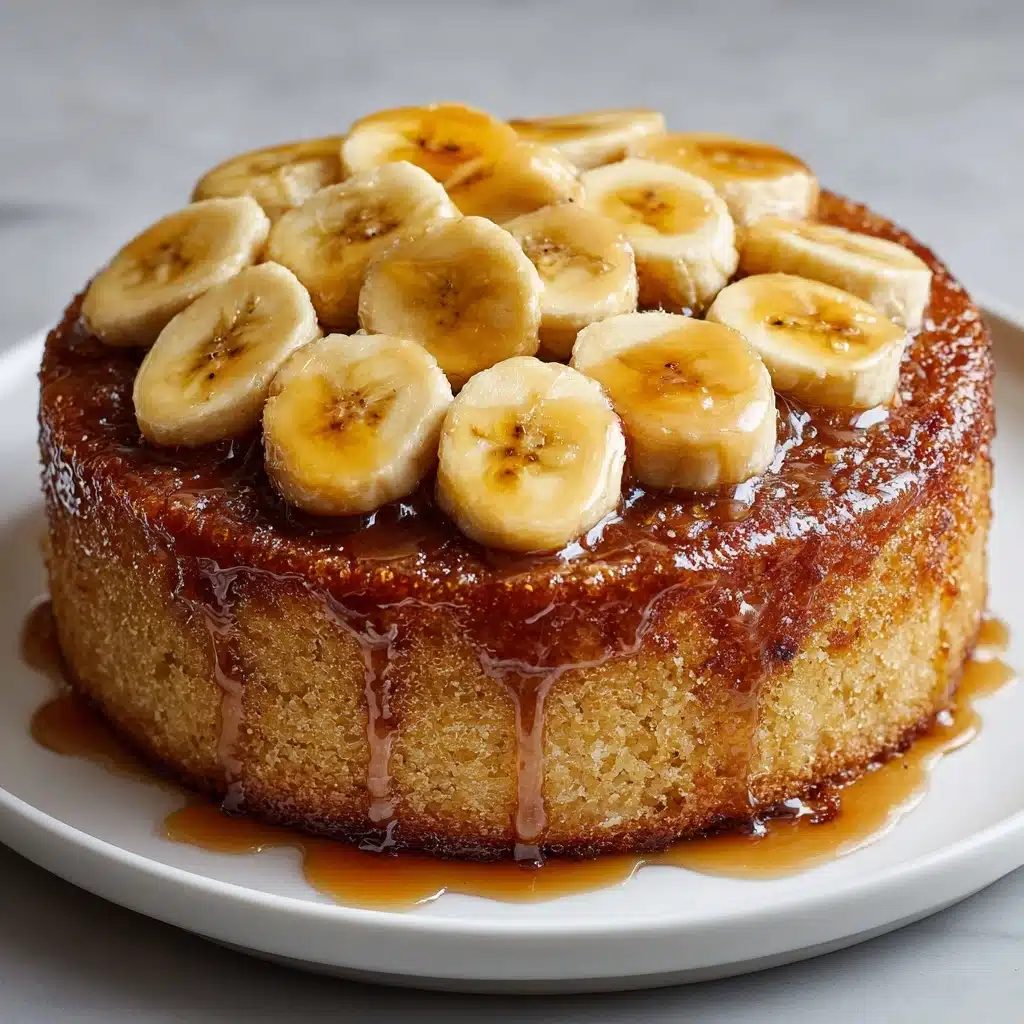 Caramelized Upside-Down Banana Cake Recipe - Recipe Image