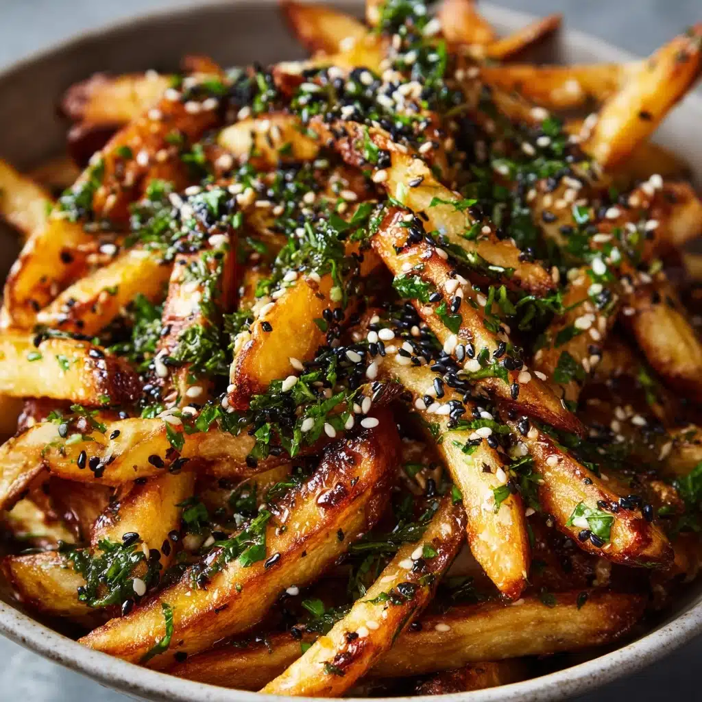 Spicy Garlic and Sesame Fries Recipe - Recipe Image