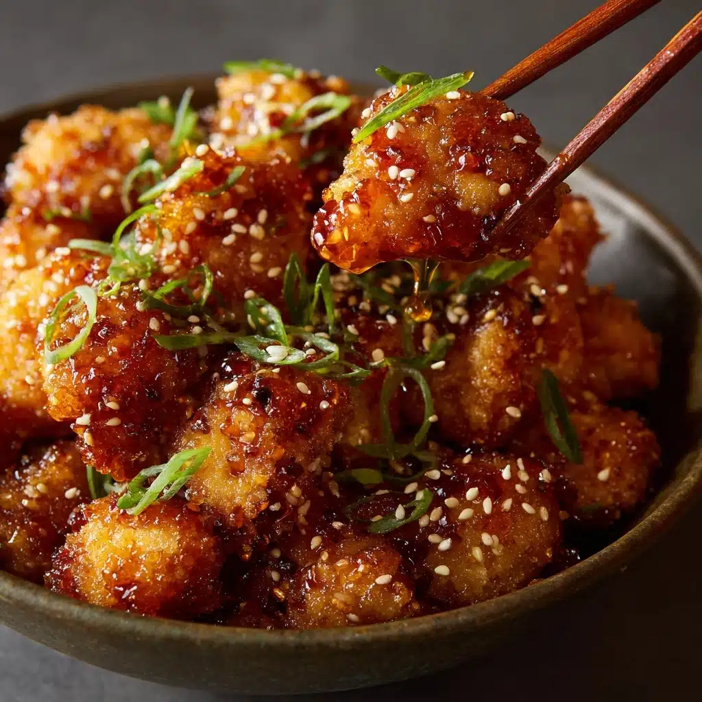 Crispy Chinese Honey Garlic Chicken Recipe - Recipe Image